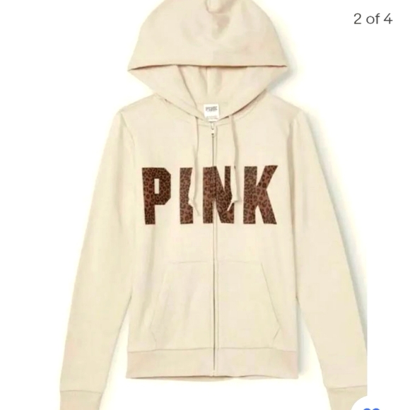 PINK Victoria's Secret Tops - "Pink" Vanilla Bean and leopard joggers and hoodie set